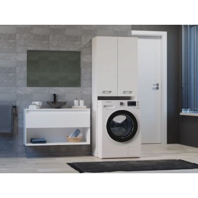 6. POLA DD Badezimmerschrank - Weiß