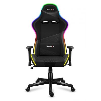 6. Huzaro Force 6.2 Schwarzer RGB-Gaming-Stuhl