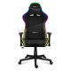 6. Huzaro Force 6.2 Schwarzer RGB-Gaming-Stuhl