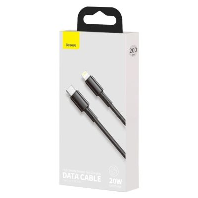 5. Baseus CATLGD-A01 Lightning – USB-C PD 20 W 480 Mbit/s 2 m Kabel – Schwarz