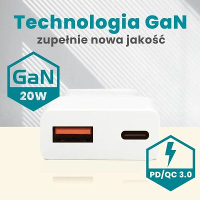 9. EVERACTIVE Wandladegerät mit 1 x USB- und 1 x USB-C-Anschluss, Schnellladefunktion 3.0, 20 W, superflach, weiß, SC-340Q