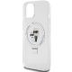 6. Karl Lagerfeld KLHMP15SHMRSKCH iPhone 15 / 14 / 13 6,1" weiß/weiß Hardcase Ringständer Karl&Choupette MagSafe