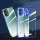8. Clear Color Silikon Gel Electroplating frame Handyhülle Schutzhülle für Xiaomi Redmi Note 10 5G / Poco M3 Pro blau