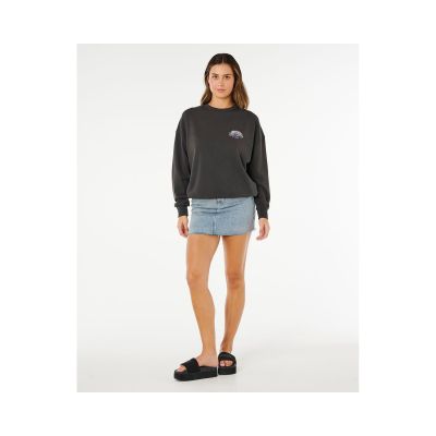 4. RIP CURL Bells Heritage Crew Damen-Sweatshirt Schwarz