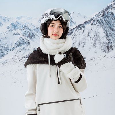 12. Qunature Panda Ski-Sturmhaube für Kinder/Erwachsene, Größe M – Schwarz/Weiß