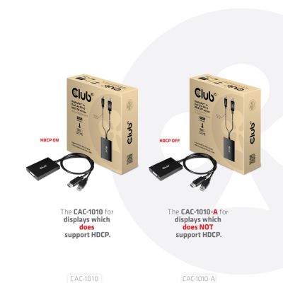 7. CLUB3D CAC-1010-A Kabeladapter 0,6 m DisplayPort DVI-D + USB Schwarz