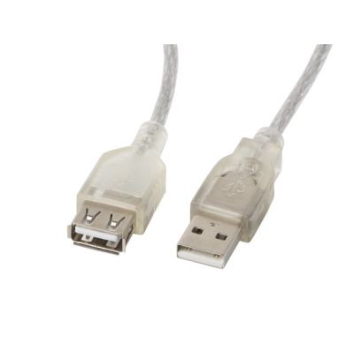 Lanberg CA-USBE-12CC-0018-TR Kabel (USB 2.0 M - USB 2.0 F; 1,8 m; weiß)