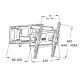 6. ART AR-51 TV-Wandhalterung (schwenkbar, wandmontiert, neigbar - 60"; max. 50 kg)