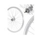 26'' Hinterrad mit Torpedokegel-Design, silber/silber