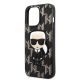 6. Karl Lagerfeld KLHCP13LPMNIKBK iPhone 13 Pro / 13 6.1" Hardcase schwarz/schwarz Monogram Ikonik Patch