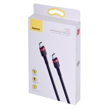 BASEUS USB-C-auf-USB-C-Kabel, 60 W, 1 m, Schwarz