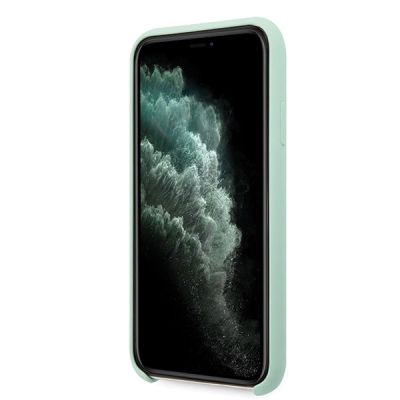 6. Guess GUHCN65LSLMGG iPhone 11 Pro Max grüne/grüne Hartschale Silikon Vintage Gold Logo