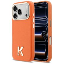 Karl Lagerfeld MagSafe Hülle mit Karl-Kopf-Logo für iPhone 17 Pro – Orange