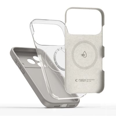 4. Tech-Protect Silicone MagSafe Case für iPhone 17 Pro - Grau