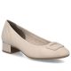 Damen-Pumps aus Leder mit niedrigem Absatz, beige, Rieker 43453-62