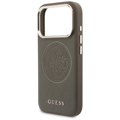 6. Guess Perforierte 4G MagSafe Hülle für iPhone 17 Pro - braun