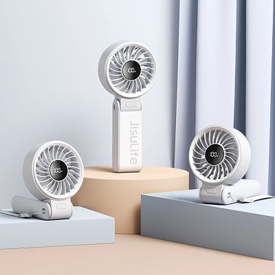 5. Jisulife Handventilator Life7 3600mAh Tragbarer USB-Ventilator - Grau