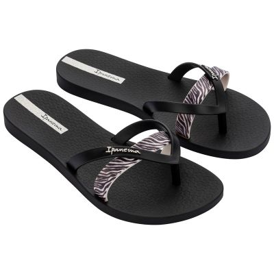 Ipanema Kirei Damen-Flip-Flops, modisch und bequem, schwarz für den Strand