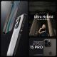 10. Spigen Ultra Hybrid-Hülle für iPhone 15 Pro – Mattschwarz