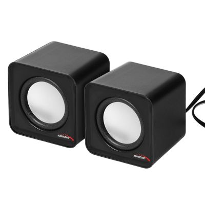 AUDIOCORE AC870B Computerlautsprecher-Set (2.0; schwarz)