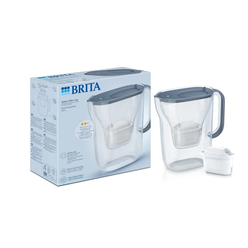 3. Brita Style Essential+1 Maxtra Pro PP Filterkanne (Graphit)