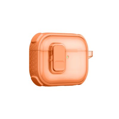 5. AmazingThing Titan Pro Mag Hülle, transparent, für AirPods Pro 3 – Orange