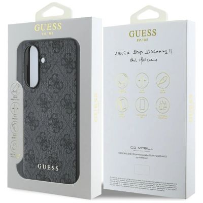 7. Guess 4G Metal Gold Logo Case für Samsung Galaxy A56 - Schwarz