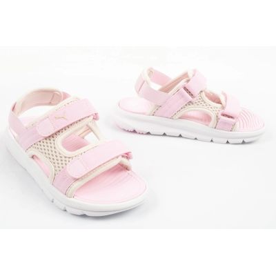 5. Puma Evolve Kindersandalen, rosa, bequem, leicht, mit Klettverschluss