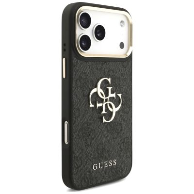 4. Guess 4G Big 4G Classic Logo Big Strap Metal Buttons Hülle für iPhone 18 Pro Max / 17 Pro Max – schwarz