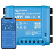 Victron Energy SmartSolar MPPT 100/20 (bis zu 48 V) MPPT-Solarladeregler für den Einzelhandel, 48 V, 20 A
