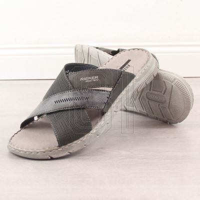 21. Rieker M RKR581 bequeme Flip-Flops, grau