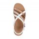 8. Skechers Bobs Desert Kiss Low Sandalen - Peak Rank W 114709-WHT