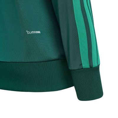 7. adidas Seasonal Essentials Tiberio 3-Streifen Kinder-Trainingsanzug Grün KT1665