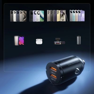 6. ORICO MiniRing 30 W Dual-USB-C-Zigarettenanzünder-Ladegerät aus Zinklegierung