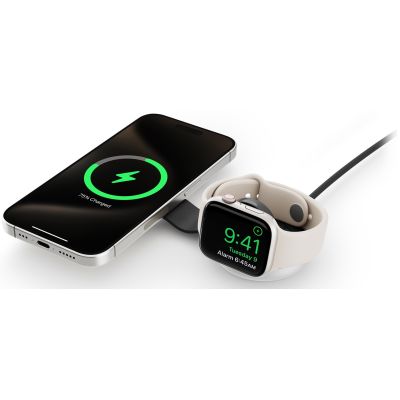 10. Twelve South ButterFly - MagSafe-kompatibles kabelloses Ladegerät für zwei Geräte (Hülle, Netzteil, Stecker für USA, Großbritannien, EU und Australien, 1 m USB-C - USB-C-Stromkabel im Lieferumfang enthalten)