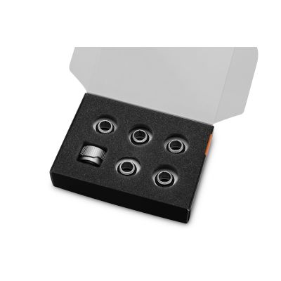 2. EK Water Blocks EK-Quantum Torque 6er-Pack HDC 16 Drehmomentschlüssel-Endstück Silber 1/4" 6 Stück.