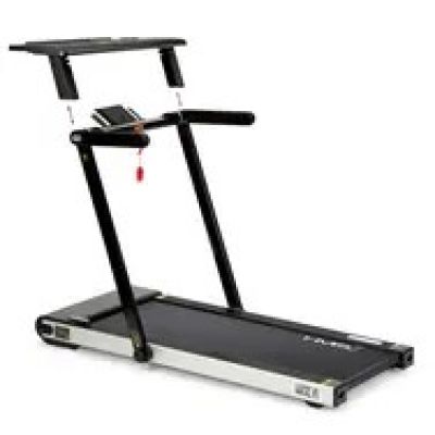 20. HMS LOOP12 MULTI Elektrisches Laufband mit Schreibtisch 1-12 km/h, Schwarz
