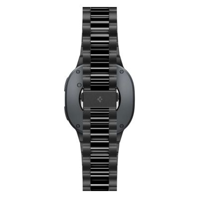 4. Spigen Modern Fit Armband 316L für Samsung Galaxy Watch 40/44/46 mm – Schwarz