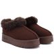 8. Braune Big Star Plateau-Schneestiefel für Damen mit Fellbesatz UU274203