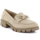 Damen-Wildlederschuhe mit Verzierung, beige M.Daszyński MR23106