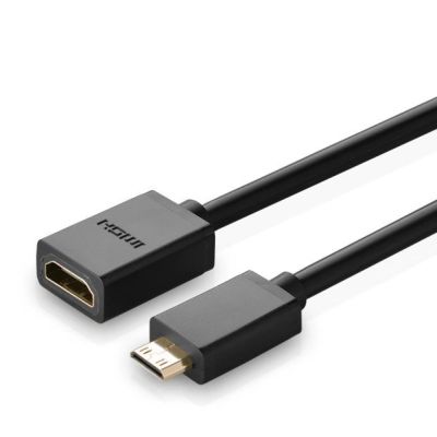 9. Ugreen adapterkabel HDMI (Buchse) - mini HDMI (Stecker) 4K 60 Hz Ethernet HEC ARC Audio 32 Kanäle 22 cm schwarz (20137)