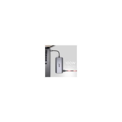 9. Acer 12-in-1 USB-C-Dongle, kabelgebunden, USB 3.2 Gen 1 (3.1 Gen 1), Typ-C, Silber