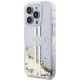 2. Guess Liquid Glitter Gold Stripes Hülle für iPhone 15 Pro Max – transparent