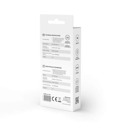 3. SAVIO USB-C-Kabel – USB-C 5A, 1M CL-159