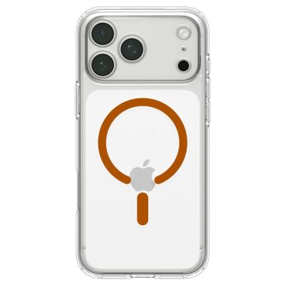 4. Spigen Ultra Hybrid MagSafe Hülle für iPhone 18 Pro / 17 Pro – Transparentes Orange