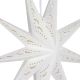 10. PAPIERDEKORATION STERN 45 CM 9 ARME WEISS