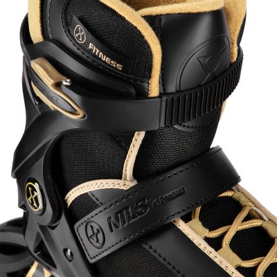 6. ARMOUR SCHWARZE UND GOLDENE ROLLENSCHUHE GRÖSSE 42 NILS EXTREME