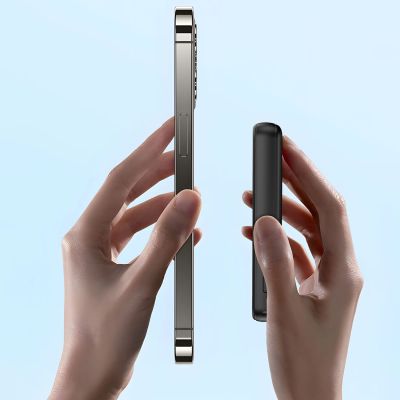 3. Dudao K14S USB-C / MagSafe kabellose Powerbank 20W 5000mAh - Schwarz