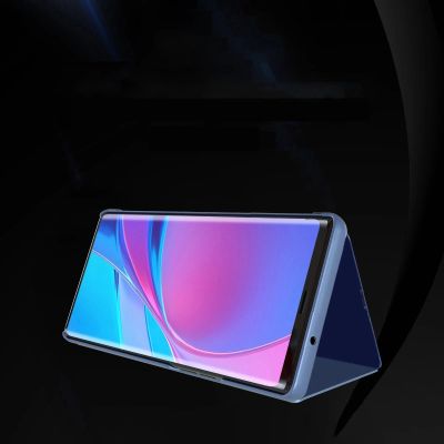 2. Clear View Case Cover für Samsung Galaxy A22 4G schwarz