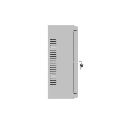 7. LANBERG TPR 10"-Installationsschrank mit Mesh-Platte 340X340X140, grau (montiert)